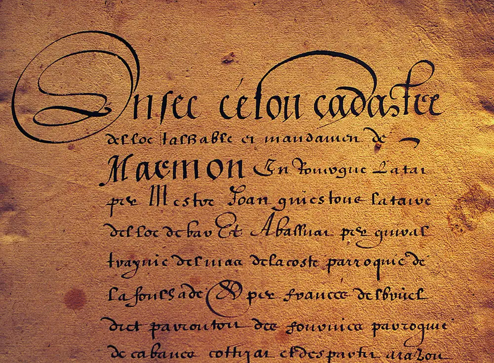 Document d'archive manuscrit